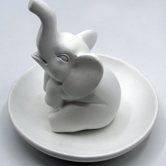 Elephant Wedding Ring Holder Tray Decorative Jewelry Holder, Trinket Tray/Dish - Picture 6 of 10